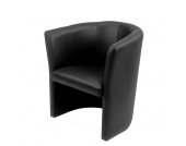Lounge Sessel aus Kunstleder rund