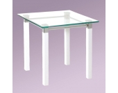 Beistelltisch mit Tischplatte aus Glas